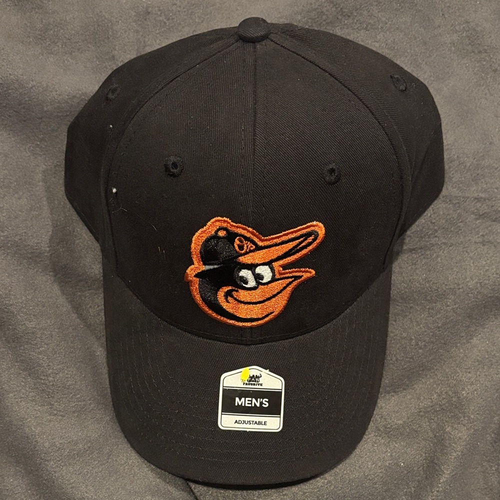 Fan Favorite Essential Baltimore Orioles Casual Black Baseball Cap Orange Logo